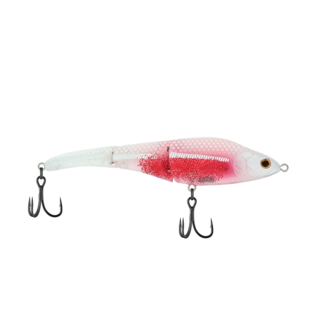 Berkley Magic Swimmer Saltwater Hard Bait Floating Saltwater 110 3/8 oz 4 3/8in / 11cm Wake Hook Size 4 2 Hooks White Liner