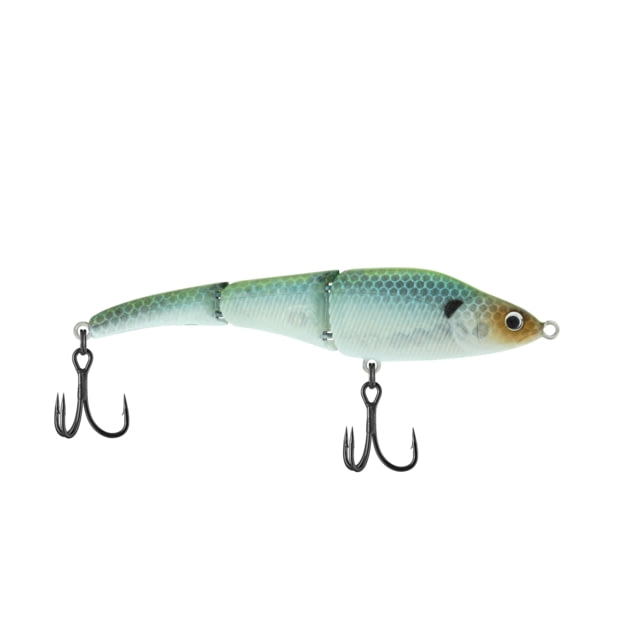 Berkley Magic Swimmer Saltwater Hard Bait Sinking Saltwater 095 3/8 oz 3 3/4in / 10cm Wake-1 1/2ft / Wake-0.5m Hook Size 6 2 Hooks Greenback Ghost