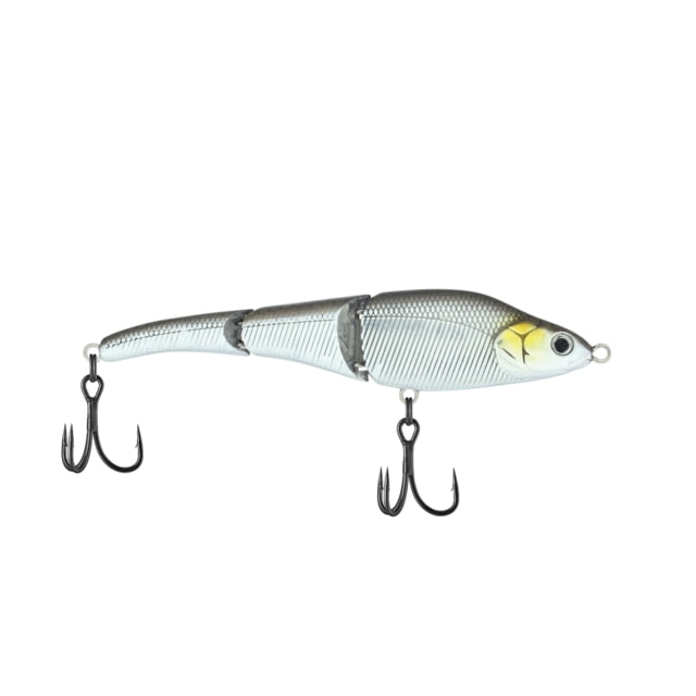 Berkley Magic Swimmer Saltwater Hard Bait Sinking Saltwater 095 3/8 oz 3 3/4in / 10cm Wake-1 1/2ft / Wake-0.5m Hook Size 6 2 Hooks Natural Shiner