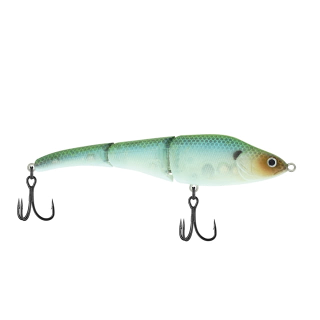 Berkley Magic Swimmer Saltwater Hard Bait Sinking Saltwater 125 3/4 oz 5in / 13cm Wake-2 1/2ft / Wake-0.8m Hook Size 4 2 Hooks Greenback Ghost