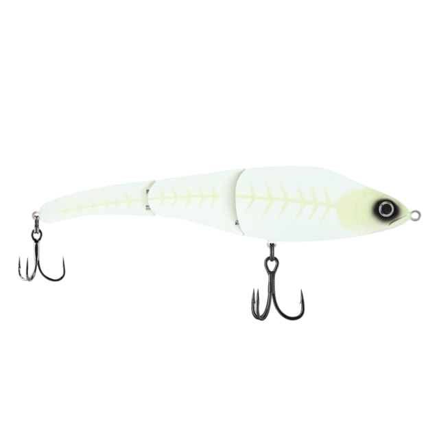 Berkley Magic Swimmer Saltwater Hard Bait Slow Sinking Saltwater 165 1 5/8 oz 6 1/2in / 17cm Wake-4ft / Wake-1.2m Hook Size 1/0 2 Hooks Ghostescent