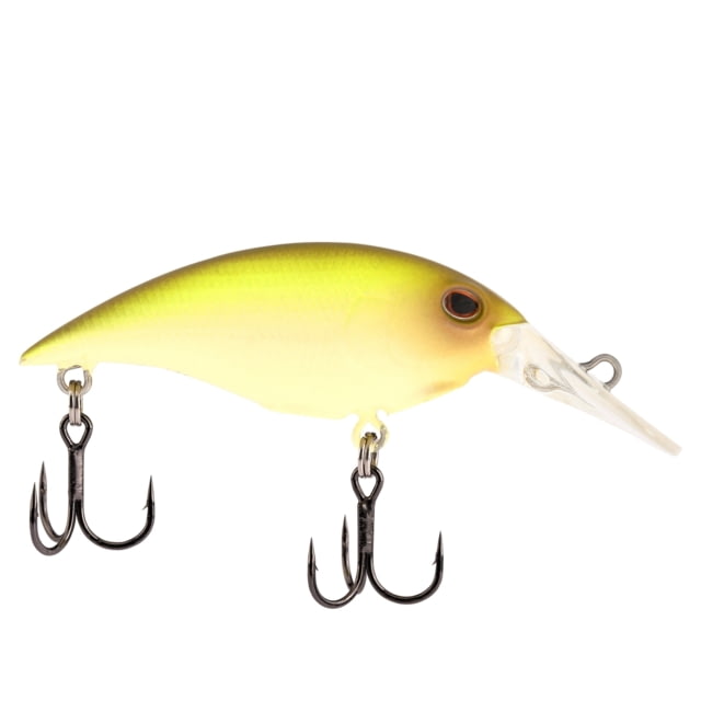 Berkley Money Badger Hard Bait Crankbait 4 1/5 oz 1 1/2in / 4cm 4ft-7ft / 1.2m-2.1m Hook Size 10 2 Hooks Vanilla Chartreuse