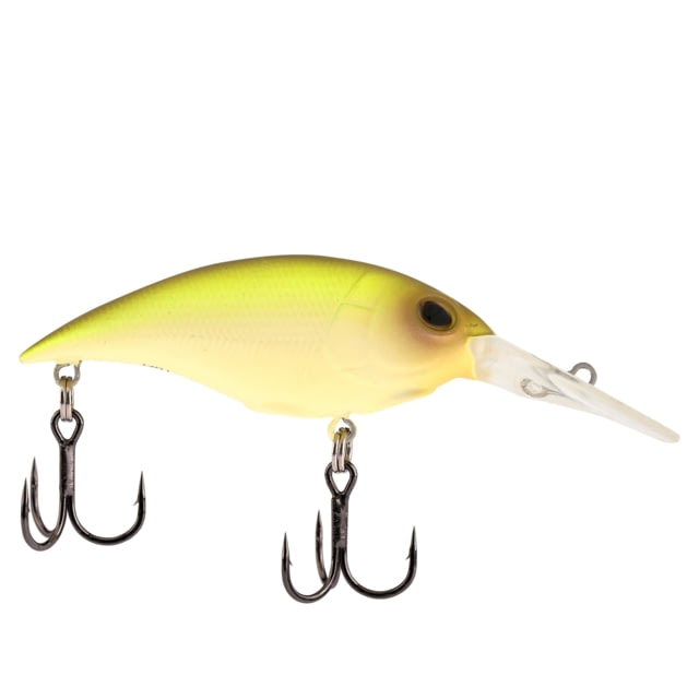 Berkley Money Badger Hard Bait Crankbait 5 1/4 oz 2 1/8in / 5cm 8ft-10ft / 2m-3m Hook Size 7 2 Hooks Vanilla Chartreuse