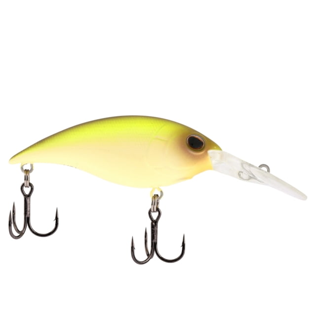 Berkley Money Badger Hard Bait Crankbait 6.75 1/2 oz 2 5/8in / 6 3/4cm 10ft-12ft / 3.0m-3.7m Hook Size 5 2 Hooks Vanilla Chartreuse