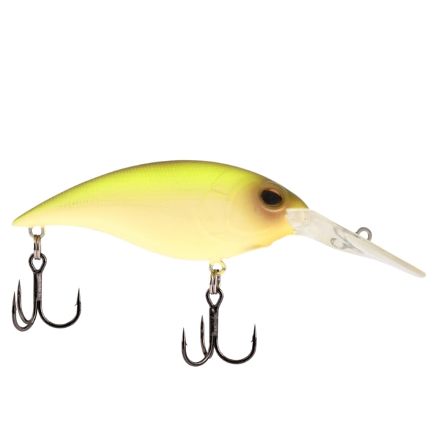 Berkley Money Badger Hard Bait Crankbait 7.25 3/5 oz 2 3/4in / 7 1/4cm 11ft-13ft / 3.4m-4.0m Hook Size 5 2 Hooks Vanilla Chartreuse