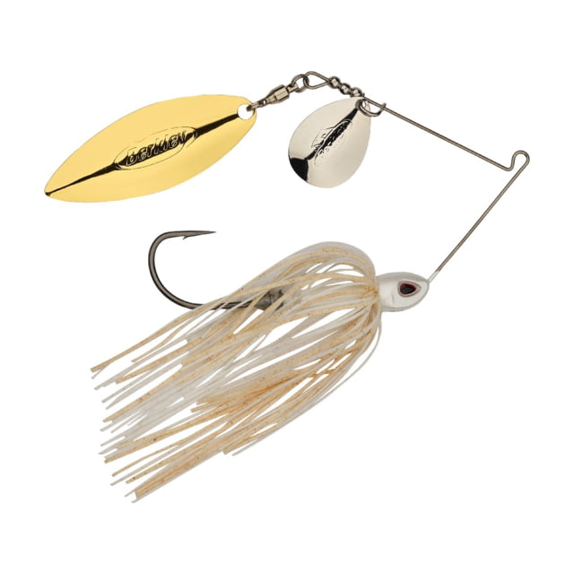 Berkley Berkley Power Blade Compact Colorado/Willow Spinnerbait 1/2oz White/Silver + Gold
