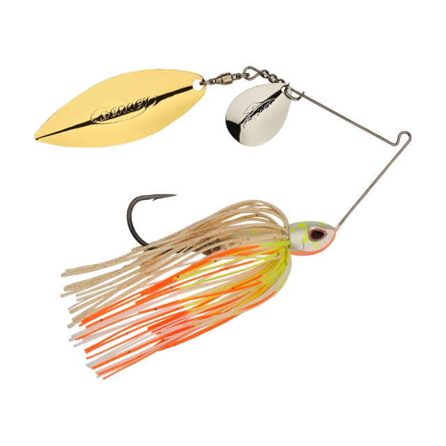 Berkley Berkley Power Blade Compact Colorado/Willow Spinnerbait 3/4oz Coleslaw/Silver + Gold