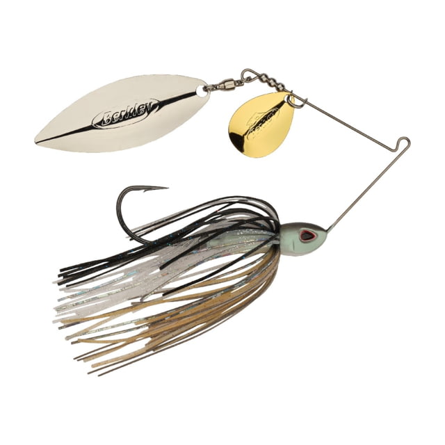 Berkley Berkley Power Blade Compact Colorado/Willow Spinnerbait 3/4oz Shad Spawn/Gold + Silver