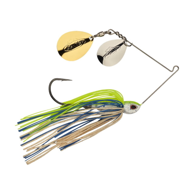 Berkley Berkley Power Blade Compact Double Colorado Spinnerbait 1/2oz Old School/Silver + Gold