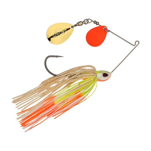 Berkley Berkley Power Blade Compact Double Colorado Spinnerbait 3/8oz Coleslaw/Orange + Gold
