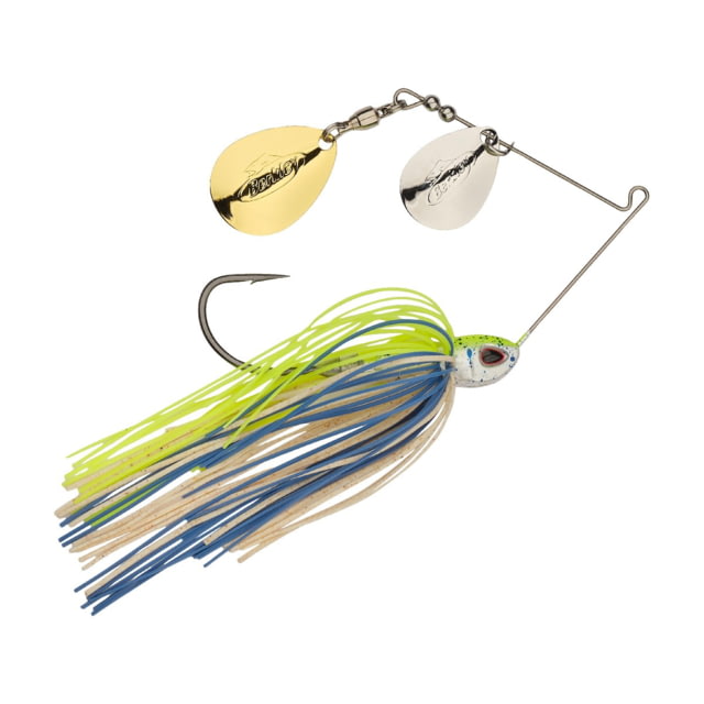 Berkley Power Blade Compact Double Colorado Spinnerbait 3/8oz Old School/Silver + Gold