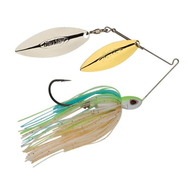 Berkley Berkley Power Blade Compact Double Williw Spinnerbait 3/4oz Pretty One/Gold + Silver
