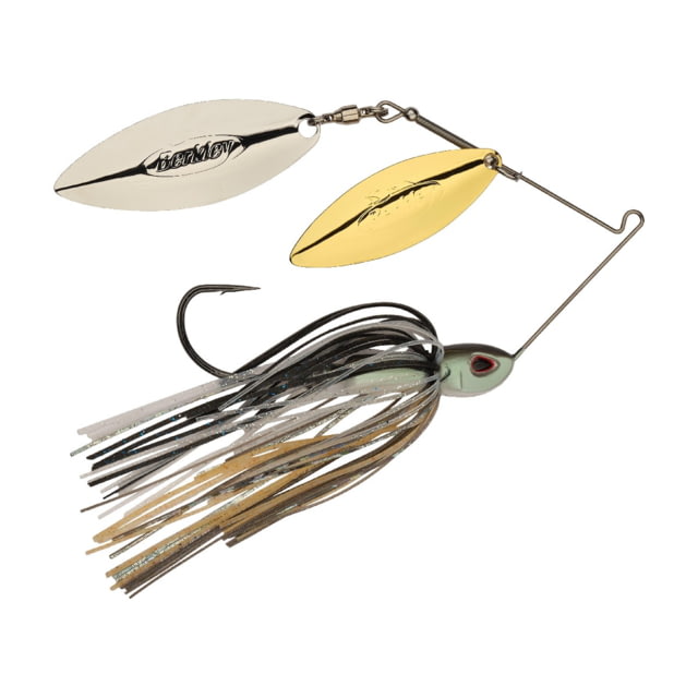 Berkley Berkley Power Blade Compact Double Williw Spinnerbait 3/4oz Shad Spawn/Gold + Silver