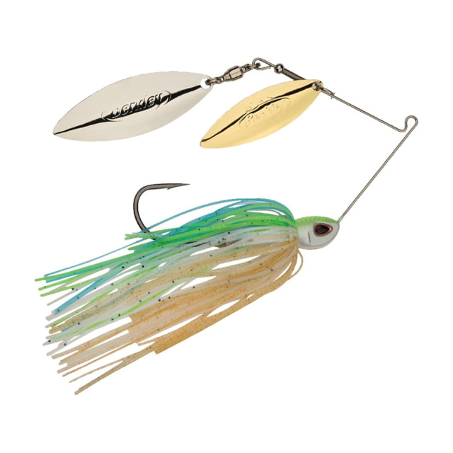 Berkley Berkley Power Blade Compact Double Williw Spinnerbait 3/8oz Pretty One/Gold + Silver