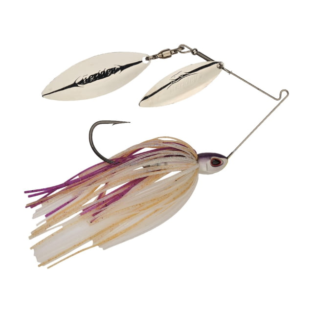 Berkley Berkley Power Blade Compact Double Williw Spinnerbait 3/8oz Purple Rain/Silver + Silver
