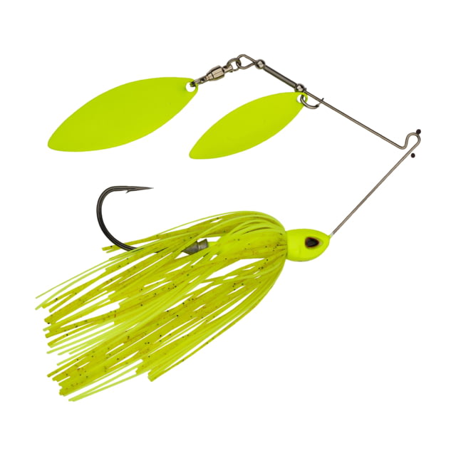 Berkley Power Blade Compact Spinnerbait 1/2 oz Willow Willow Double Painted Chartreuse