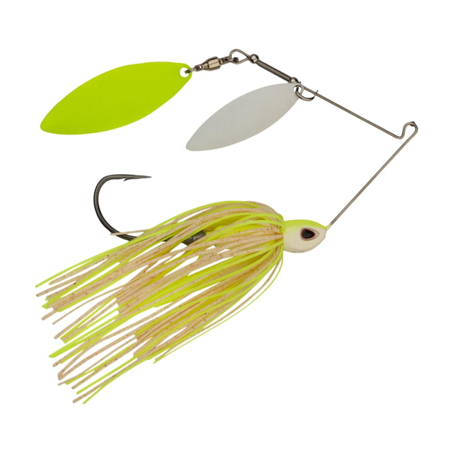 Berkley Power Blade Compact Spinnerbait 1/2 oz Willow Willow Double Painted White Chartreuse