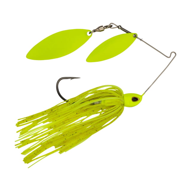 Berkley Power Blade Compact Spinnerbait 3/8 oz Willow Willow Double Painted Chartreuse