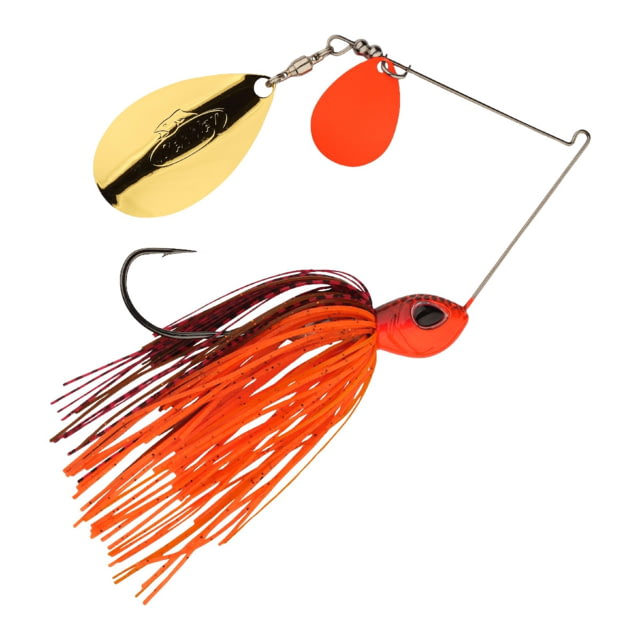 Berkley Berkley Power Blade Standard Colorado/Indiana Spinnerbait 3/4oz Fire Craw/Orange + Gold