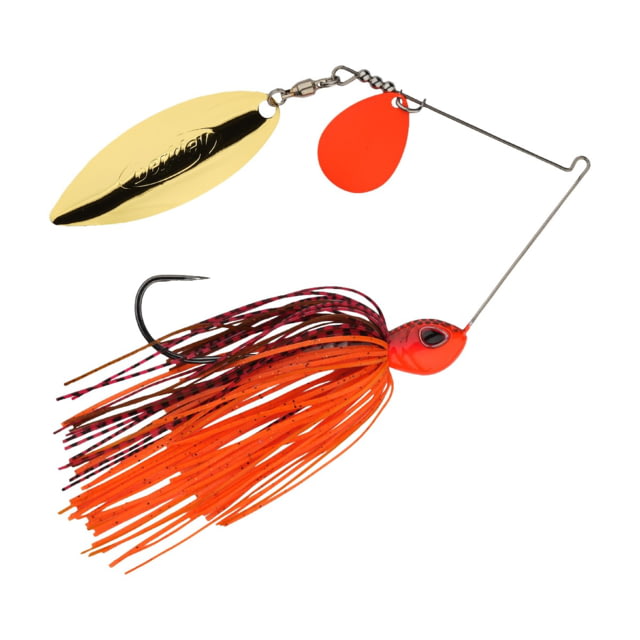 Berkley Berkley Power Blade Standard Colorado/Willow Spinnerbait 1/2oz Fire Craw/Orange + Gold