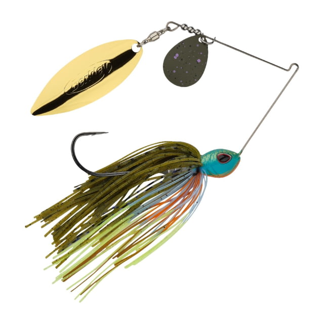Berkley Berkley Power Blade Standard Colorado/Willow Spinnerbait 1/2oz Gill Spawn/Green Pumpkin + Gold