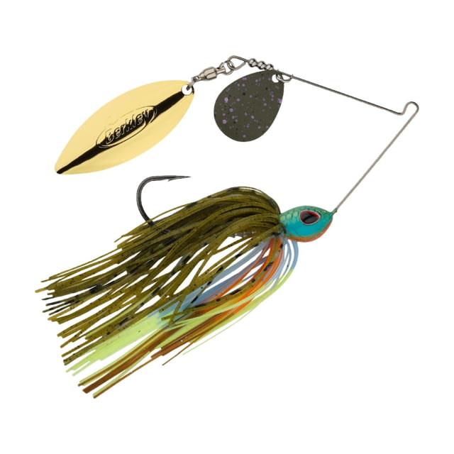 Berkley Berkley Power Blade Standard Colorado/Willow Spinnerbait 3/8oz Gill Spawn/Green Pumpkin + Gold