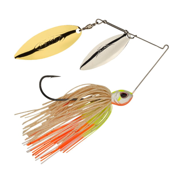 Berkley Berkley Power Blade Standard Double Willow Spinnerbait 1/2oz Coleslaw/Silver + Gold