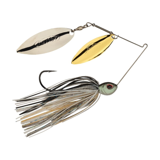 Berkley Berkley Power Blade Standard Double Willow Spinnerbait 1/2oz Shad Spawn/Gold + Silver