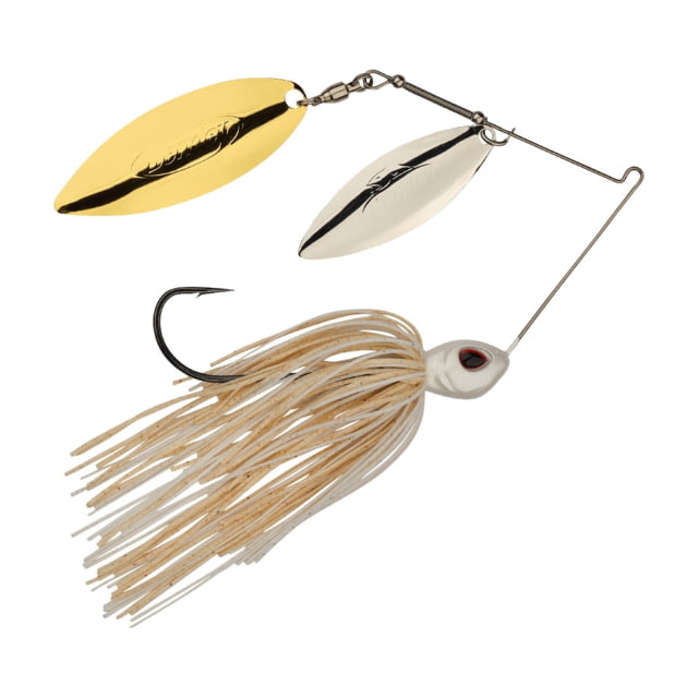 Berkley Berkley Power Blade Standard Double Willow Spinnerbait 1/2oz White/Silver + Gold