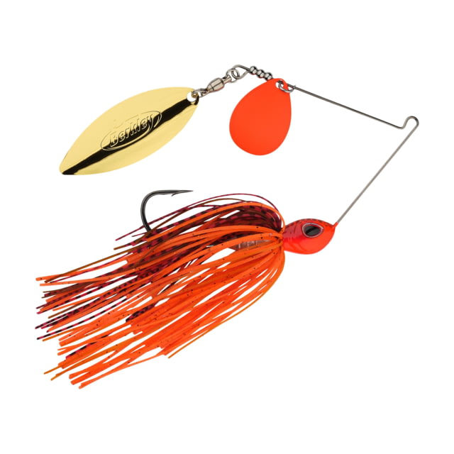 Berkley Power Blade Standard Spinnerbait 3/8 oz Colorado Willow Painted Kicker Fire Craw