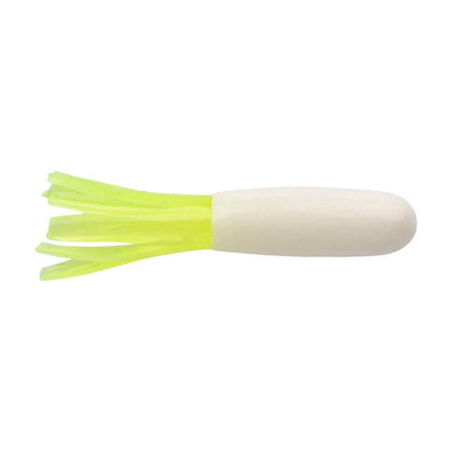 Berkley Berkley PowerBait Atomic Tubes Soft Bait Lures 20 Pack 1.25in White Chartreuse