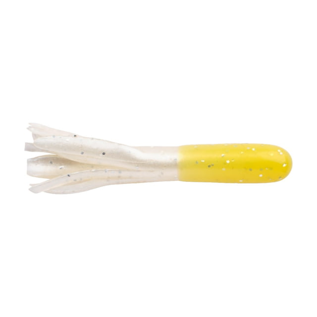Berkley Berkley PowerBait Atomic Tubes Soft Bait Lures 20 Pack 1.5in Yellow Pearl Silver Fleck