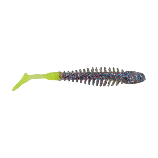 Berkley Berkley PowerBait Bonefish Soft Bait 2.5in 10 Pack Firecracker/Chartreuse