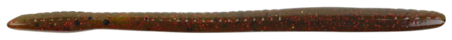 Berkley PowerBait Bottom Hopper Worm 12 6.25in Green Pumpkin Red