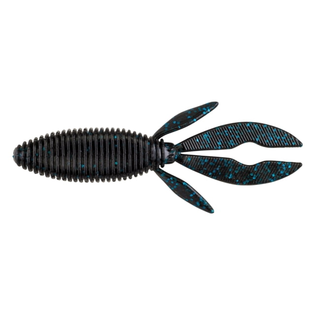 Berkley PowerBait Bunker Hawg Soft Bait 4in / 10cm Black Blue Fleck