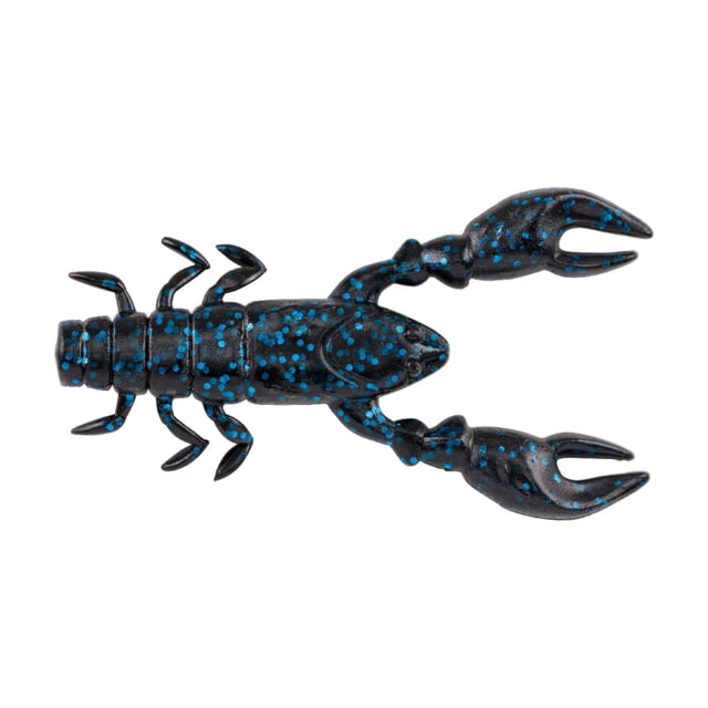 Berkley Berkley PowerBait Champ Craw Creature Bait 3.5in 6 Pack Black Blue Fleck