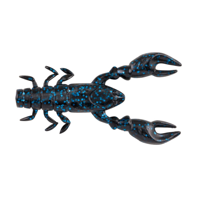 Berkley PowerBait Champ Craw Creature Bait 6 3.5in Black Blue Fleck