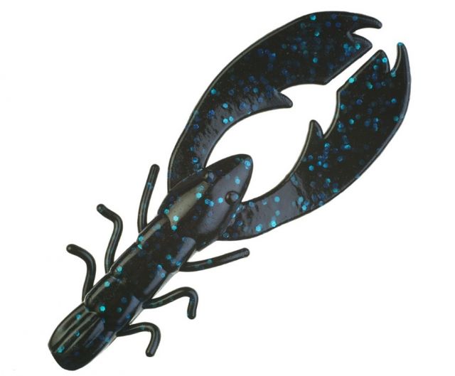 Berkley PowerBait Chigger Craw Lure 4in. Black Blue Fleck 178801