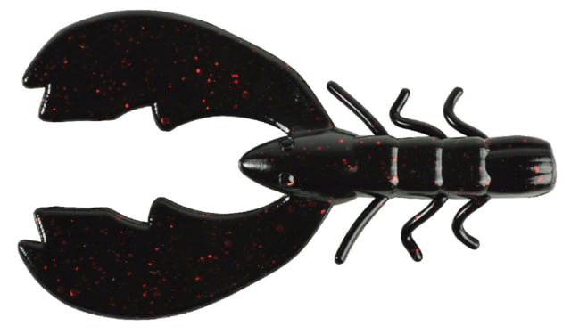 Berkley Berkley PowerBait Chigger Craw Lure 4in Black Red Fleck