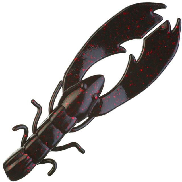 Berkley PowerBait Chigger Craw Lure 4in. Black Red Fleck 178802