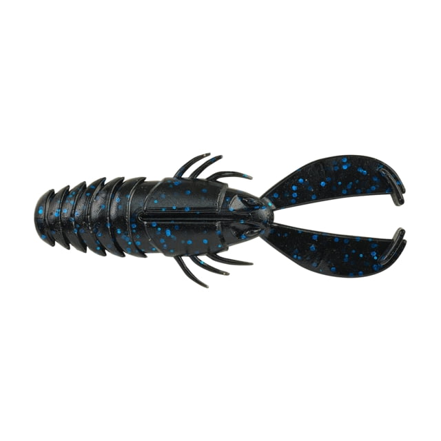 Berkley PowerBait Crash Craw Soft Bait 3 1/2in / 9cm Black Blue Fleck