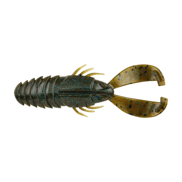 Berkley Berkley PowerBait Crash Craw Soft Bait 3.5in 8 Pack Green Pumpkin Blue
