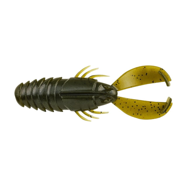 Berkley Berkley PowerBait Crash Craw Soft Bait 4.5in 6 Pack Green Pumpkin