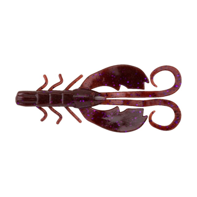 Berkley Berkley PowerBait Crazy Legs Chigger Craw Creature Bait 3in 10 Pack Cinnamon Purple
