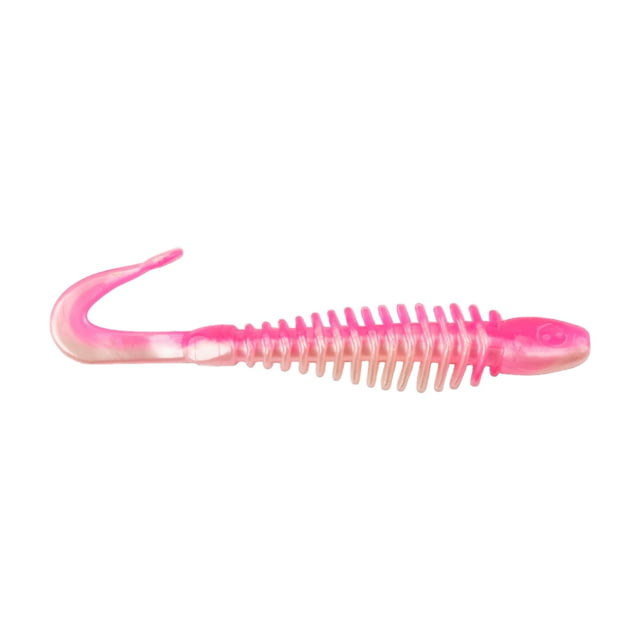 Berkley Berkley PowerBait Curly Bones Soft Bait 3in 10 Pack Pink Shad
