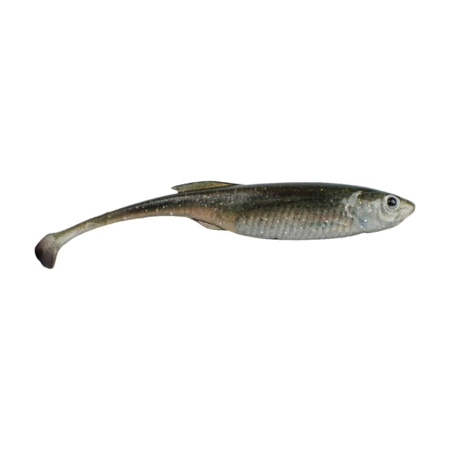 Berkley Berkley PowerBait Drip Swimmer Soft Bait 5in 4 Pack HD Spottail Shiner