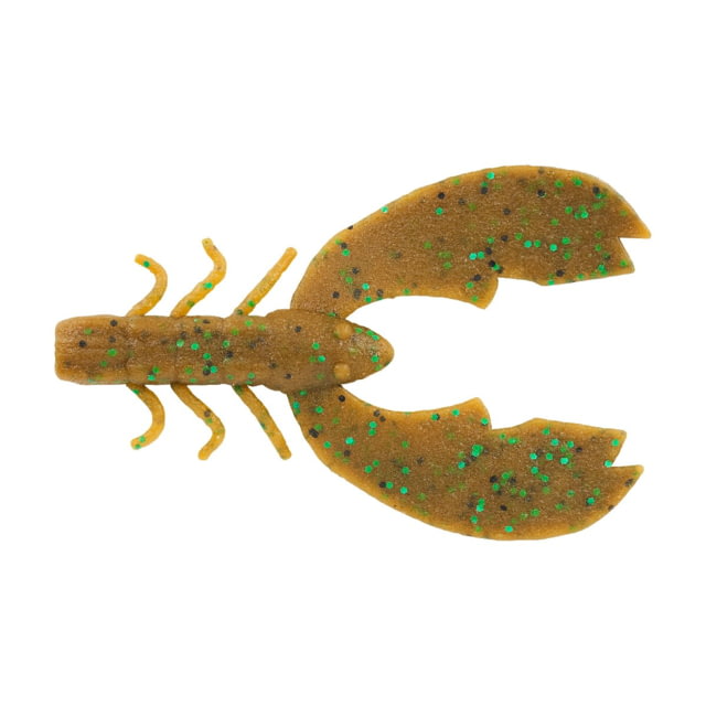 Berkley Berkley PowerBait MaxScent Chigger Craw Soft Bait 3in 8 Pack Pumpkin Green Fleck