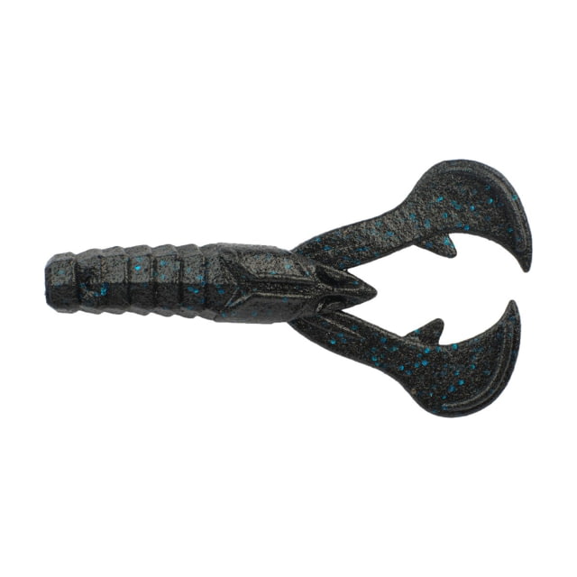 Berkley Berkley PowerBait MaxScent Crud Craw Soft Bait 6 Pack Black Blue Fleck