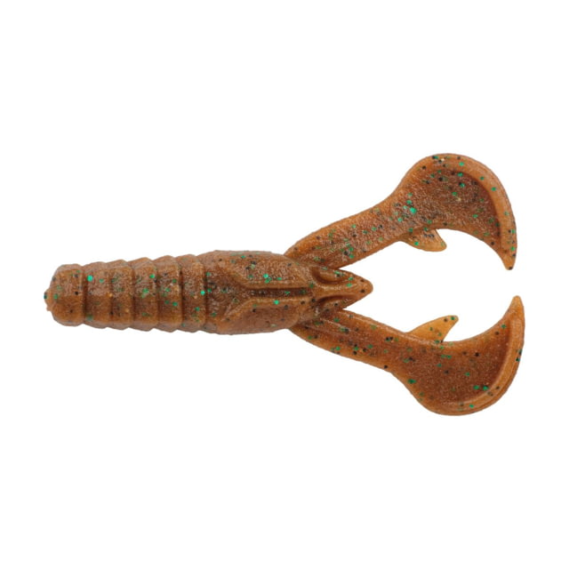 Berkley Berkley PowerBait MaxScent Crud Craw Soft Bait 6 Pack Pumpkin Green Fleck
