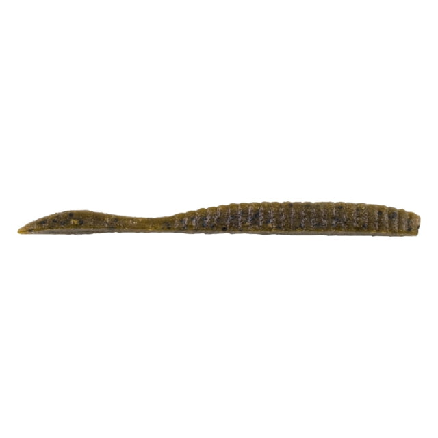 Berkley Berkley PowerBait MaxScent Flat Worm 3.6in 10 Pack Green Pumpkin